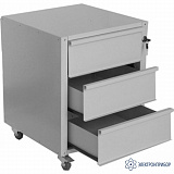 ТМ 1.1 ESD (RAL 7035 ESD) — тумба металлическая на 3 ящика антистатическая