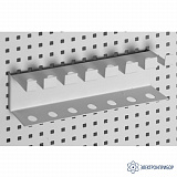 К-01 RAL7012 — держатель для пинцетов и инструмента с тонкими ручками (цвет тёмно-серый)