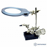 ASE-6030L — держатель платы с лупой и подсветкой