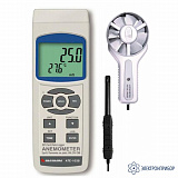 АТЕ-1038 — крыльчатый анемометр-регистратор с выносным датчиком