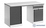 CP-18-7+ТМБ-01+ТМБ-02 ESD — стол рабочий КОНСТАНТ с тумбами ТМБ-01 и ТМБ-02 — антистатическое исполнение