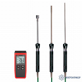 RGK CT-12+TR-10A+TR-10S+TR-10W — контактный термометр с зондом температуры воздуха — поверхностным зондом и погружным зондом температуры