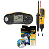Fluke 1664/T150 KIT/D — комплект многофункционального тестера электроустановок и пробника напряжения с ПО DMS