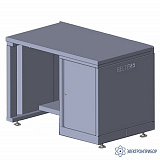 V6-1800 T ESD HPL (цвет RAL 7035) — верстак антистатический с тумбой (ЛДСП с антистатическим HPL пластиком)