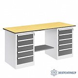 ВР-18+ДР-05+ДР-05/№1 — верстак — оснащенный двумя драйверами ДР-05 — тип столешницы №1