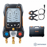 testо 550s комплект 1 в кейсе — умный цифровой манометрический коллектор и зонды-зажимы температуры с фиксированным кабелем