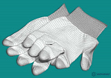 A-0004-1 — перчатки ESD с фрикционным резиновым покрытием пальцев