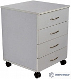 Т.1.2 — тумба подкатная на 4 ящика