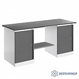 ВР-18+ТМБ-01+ТМБ-01/№3 — верстак — оснащенный двумя тумбами ТМБ-01 — тип столешницы №3