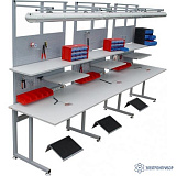 С6-1200x650 ESD(средний) — стол рабочий антистатический