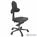 KAT Интер ESD — антистатический полиуретановый лабораторный стул — спинка анатомической формы