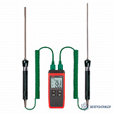 RGK CT-12+TR-10A+TR-10W — контактный термометр с зондом температуры воздуха и погружным зондом температуры