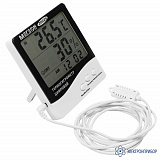 МЕГЕОН 20229 — цифровой настольный термогигрометр с выносным датчиком